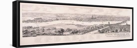 View of London from Southwark, 1543-Nathaniel Whittock-Framed Stretched Canvas