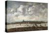 View of London from Southwark, 1640-60-null-Stretched Canvas