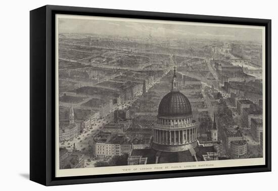 View of London from St Paul's, Looking Eastward-Thomas Sulman-Framed Stretched Canvas