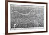 View of London from the North as Seen from a Balloon, 1851-John Henry Banks-Framed Giclee Print