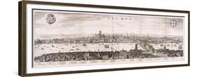 View of London from the South, 1638-Matthaus Merian-Framed Premium Giclee Print
