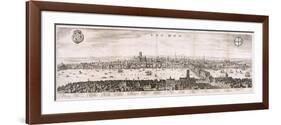 View of London from the South, 1638-Matthaus Merian-Framed Premium Giclee Print