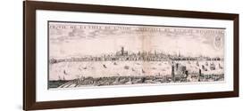 View of London from the South, 1643-Hugue Picart-Framed Giclee Print