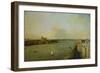 View of London with Thames, 1746/1747-Canaletto-Framed Giclee Print