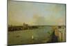 View of London with Thames, 1746/1747-Canaletto-Mounted Giclee Print