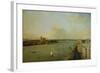 View of London with Thames, 1746/1747-Canaletto-Framed Giclee Print
