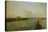 View of London with Thames, 1746/1747-Canaletto-Stretched Canvas