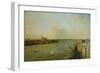 View of London with Thames. 1746 - 1747-null-Framed Giclee Print