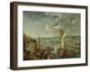 View of London-Jan Griffier The Elder-Framed Giclee Print