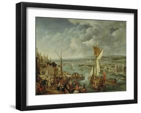 View of London-Jan Griffier The Elder-Framed Giclee Print