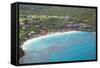 View of Long Bay, Antigua, Leeward Islands, West Indies, Caribbean, Central America-Frank Fell-Framed Stretched Canvas
