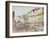 View of Long Lane, with Pigs in Pens in Part of Old Smithfield Market, 1844-null-Framed Giclee Print