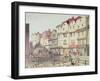 View of Long Lane, with Pigs in Pens in Part of Old Smithfield Market, 1844-null-Framed Giclee Print