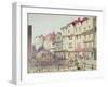 View of Long Lane, with Pigs in Pens in Part of Old Smithfield Market, 1844-null-Framed Giclee Print