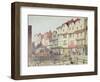 View of Long Lane, with Pigs in Pens in Part of Old Smithfield Market, 1844-null-Framed Giclee Print