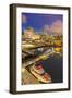 View of Lonsdale Quay in North Vancouver at dusk, Vancouver, British Columbia, Canada, North Americ-Frank Fell-Framed Photographic Print