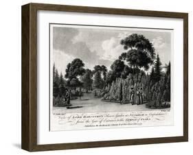 View of Lord Harcourt's Flower Garden at Nuneham in Oxfordshire, 1777-William Watts-Framed Giclee Print