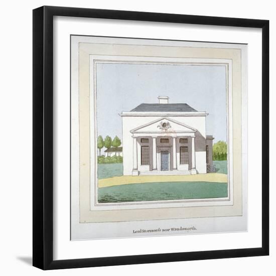 View of Lord Stormont's Mansion Near Wandsworth, London, C1800-null-Framed Giclee Print