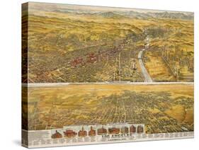 View Of Los Angeles, 1894-null-Stretched Canvas