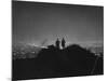 View of Los Angeles by Night from the Hills Above City-Alfred Eisenstaedt-Mounted Photographic Print