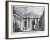 View of Lothbury Court, the Bank of England. City of London, 1803-Samuel Rawle-Framed Giclee Print