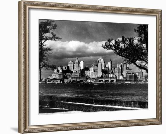 View of Lower Manhattan Skyline as Seen from Governor's Island-null-Framed Photographic Print