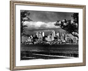 View of Lower Manhattan Skyline as Seen from Governor's Island-null-Framed Photographic Print