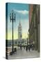 View of Lower Market St showing Ferry Tower - San Francisco, CA-Lantern Press-Stretched Canvas