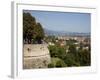 View of Lower Town from Upper Town Wall, Bergamo, Lombardy, Italy, Europe-Frank Fell-Framed Photographic Print