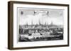 View of Lubeck-Matthaus Merian-Framed Giclee Print