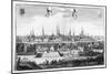 View of Lubeck-Matthaus Merian-Mounted Giclee Print