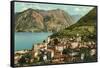 View of Lugano, Italy-null-Framed Stretched Canvas