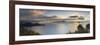 View of Lugu Lake at dawn, Yunnan, China, Asia-Ian Trower-Framed Photographic Print