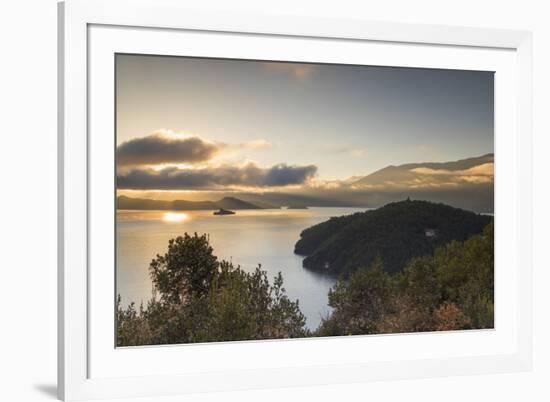 View of Lugu Lake at dawn, Yunnan, China-Ian Trower-Framed Photographic Print