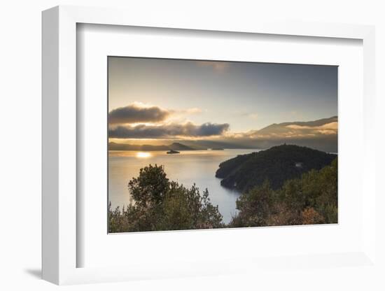 View of Lugu Lake at dawn, Yunnan, China-Ian Trower-Framed Photographic Print