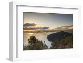 View of Lugu Lake at dawn, Yunnan, China-Ian Trower-Framed Photographic Print