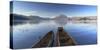 View of Lugu Lake, Yunnan, China-Ian Trower-Stretched Canvas