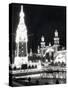 View of Luna Park at Night-null-Stretched Canvas