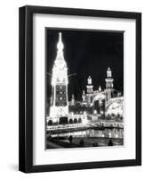 View of Luna Park at Night-null-Framed Premium Photographic Print