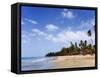 View of Luquillo Beach, Puerto Rico, Caribbean-Dennis Flaherty-Framed Stretched Canvas
