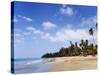 View of Luquillo Beach, Puerto Rico, Caribbean-Dennis Flaherty-Stretched Canvas