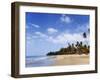 View of Luquillo Beach, Puerto Rico, Caribbean-Dennis Flaherty-Framed Photographic Print