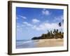 View of Luquillo Beach, Puerto Rico, Caribbean-Dennis Flaherty-Framed Photographic Print