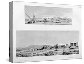 View of Luxor, and the Temple of Thebes at Luxor, Egypt, C1808-Vivant Denon-Stretched Canvas