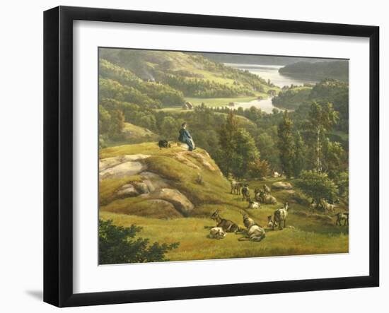 View of Lysenkloster Near Bergen-Johan Christian Clausen Dahl-Framed Giclee Print