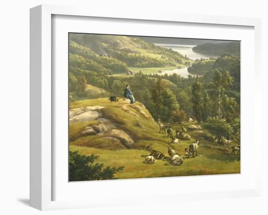 View of Lysenkloster Near Bergen-Johan Christian Clausen Dahl-Framed Giclee Print