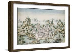 View of Macao, Late 18th Century, Chinese School-null-Framed Giclee Print