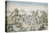 View of Macao, Late 18th Century, Chinese School-null-Stretched Canvas