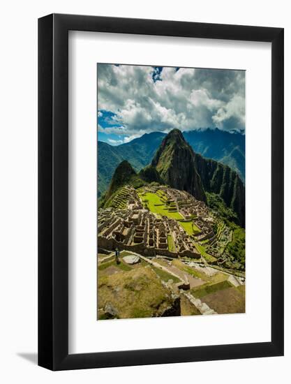 View of Machu Picchu Ruins, UNESCO World Heritage Site, Peru, South America-Laura Grier-Framed Photographic Print