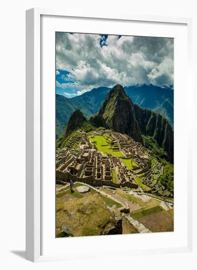 View of Machu Picchu Ruins, UNESCO World Heritage Site, Peru, South America-Laura Grier-Framed Photographic Print